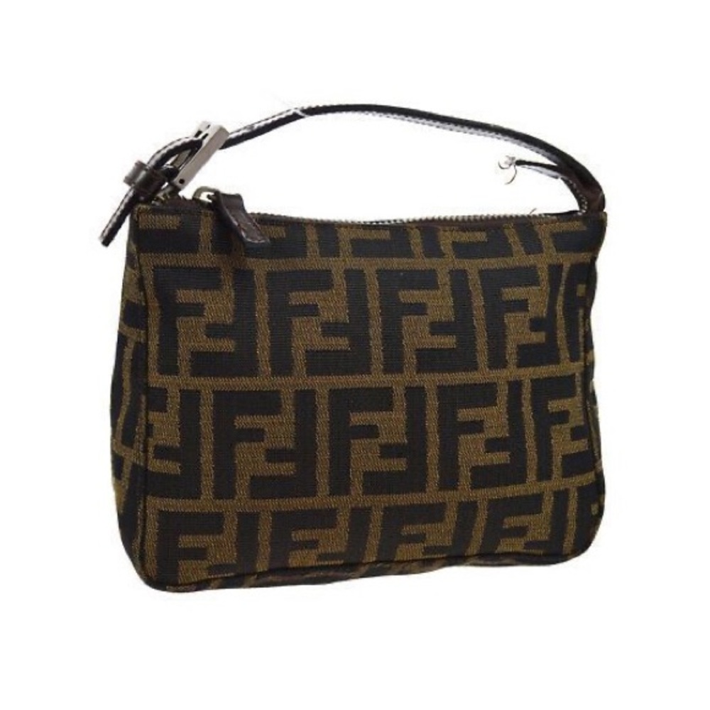 Vintage Fendi Micro Mini Zucca Top Handle Purse